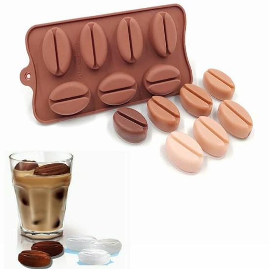 Silikon Mini Kahve Çekirdeği Çikolata Buz Kalıbı