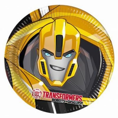 Transformers-Robot Araba Tabak (8 Adet)