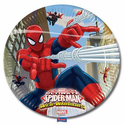 Spiderman-Örümcek Adam Tabak (8 Adet)