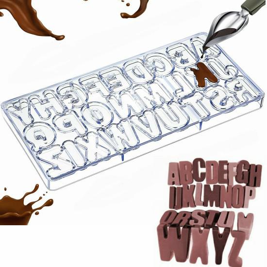 Policarbon Harf Çikolata Kalıbı-Akrilik Çikolata Yazı Kalıbı (4cm)