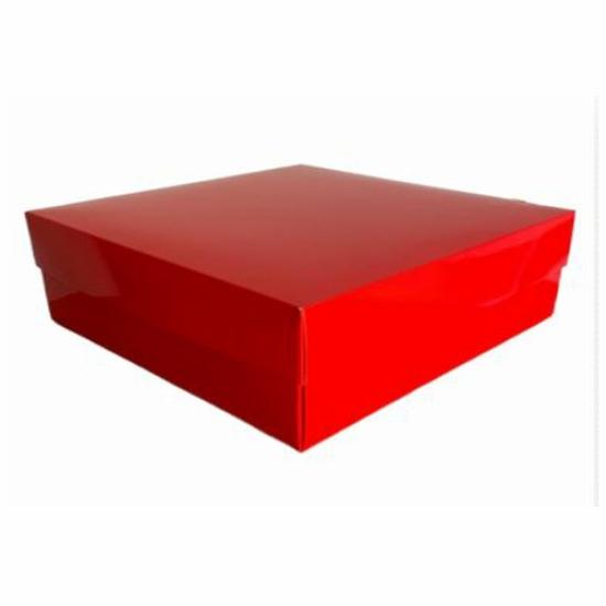 25x25x10 Karton Kutu,Kırmızı Renk Komple Karton Kutu