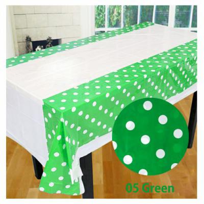 Yeşil Puantiyeli Masa Örtüsü (137x183cm)