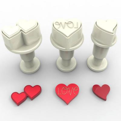 Minik Çiftli Kalp-Love Kalp-Kalp Basmalı Kalpler Kopat 3’lü Set 
