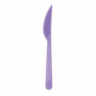 Lila Renk Plastik Bıçak (25 Adet)