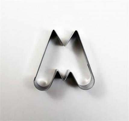 M Harfi Metal Kurabiye Kalıbı (7x7cm)