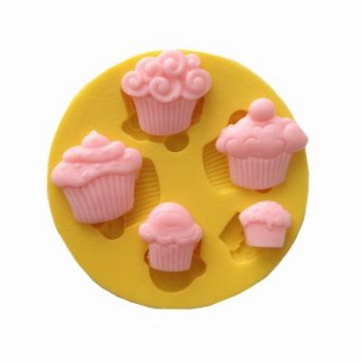Minik Cupcake-Mafin Şekilli Silikon Kalıp