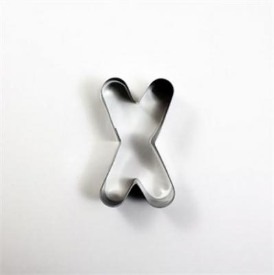 X Harfi Metal Kurabiye Kalıbı (7.5x5cm)