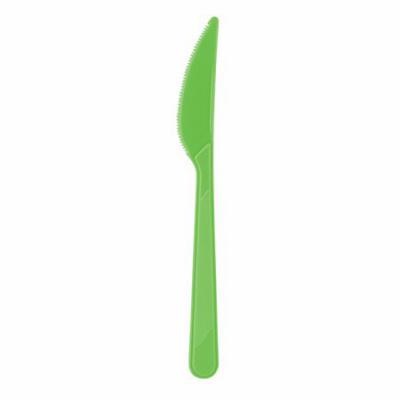 Yeşil Renk Plastik Bıçak (25 Adet)